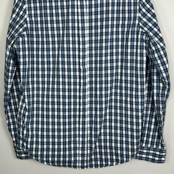 Ben Sherman Blue and White Checkered Dress Shirt - Picture 9 of 15